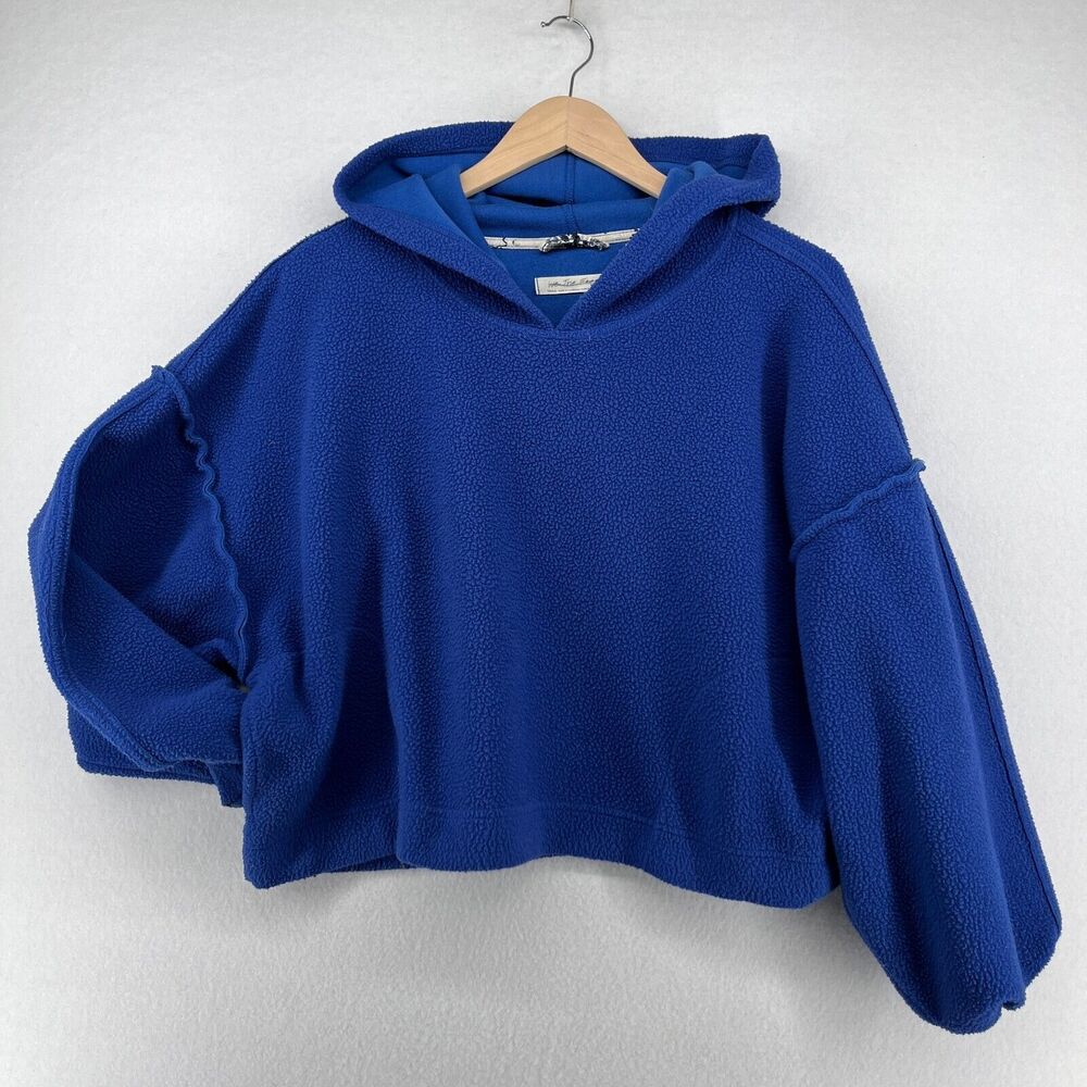 Free People -We The Free Blue Hooded Sweatshirt